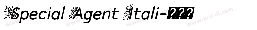 Special Agent Itali字体转换